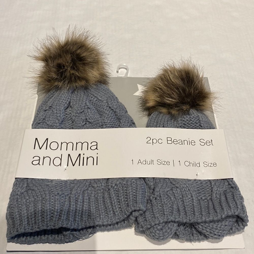 Momma and Mini 2piece Beanie set 1adult and 1child